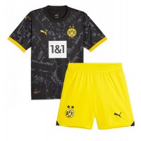 Dres Borussia Dortmund Donyell Malen #21 Gostujuci za djecu 2023-24 Kratak Rukav (+ kratke hlače)